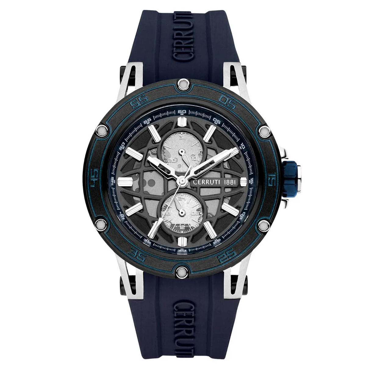 MONTRE CERRUTI HOMME CHRONO SILICONE